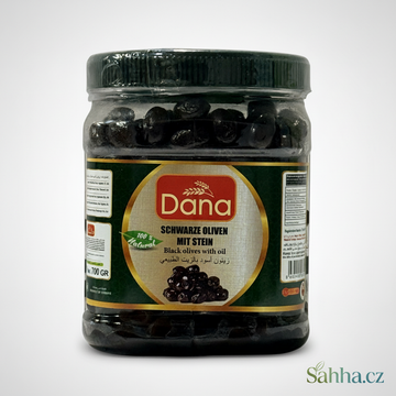 Černé olivy s peckou 700 g │Dana│