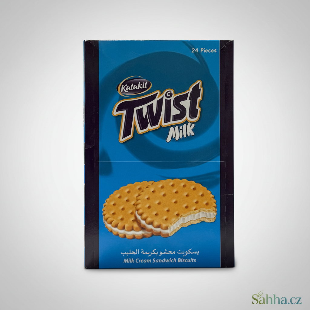 Twist – sušenky plněné mléčným krémem Katakit (24 kusů)