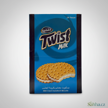 Twist – sušenky plněné mléčným krémem Katakit (24 kusů)