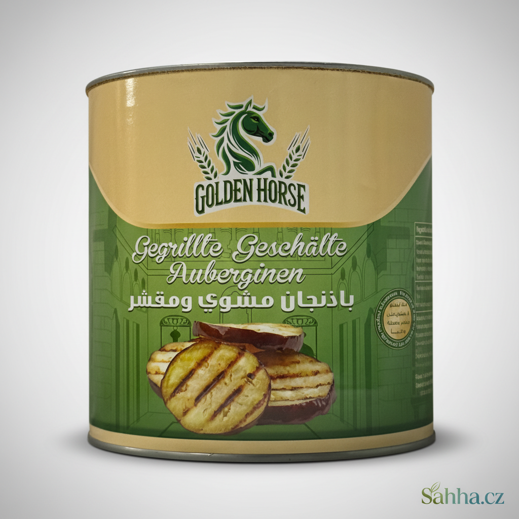 Grilovaný a loupaný lilek – Golden Horse 2,65 kg