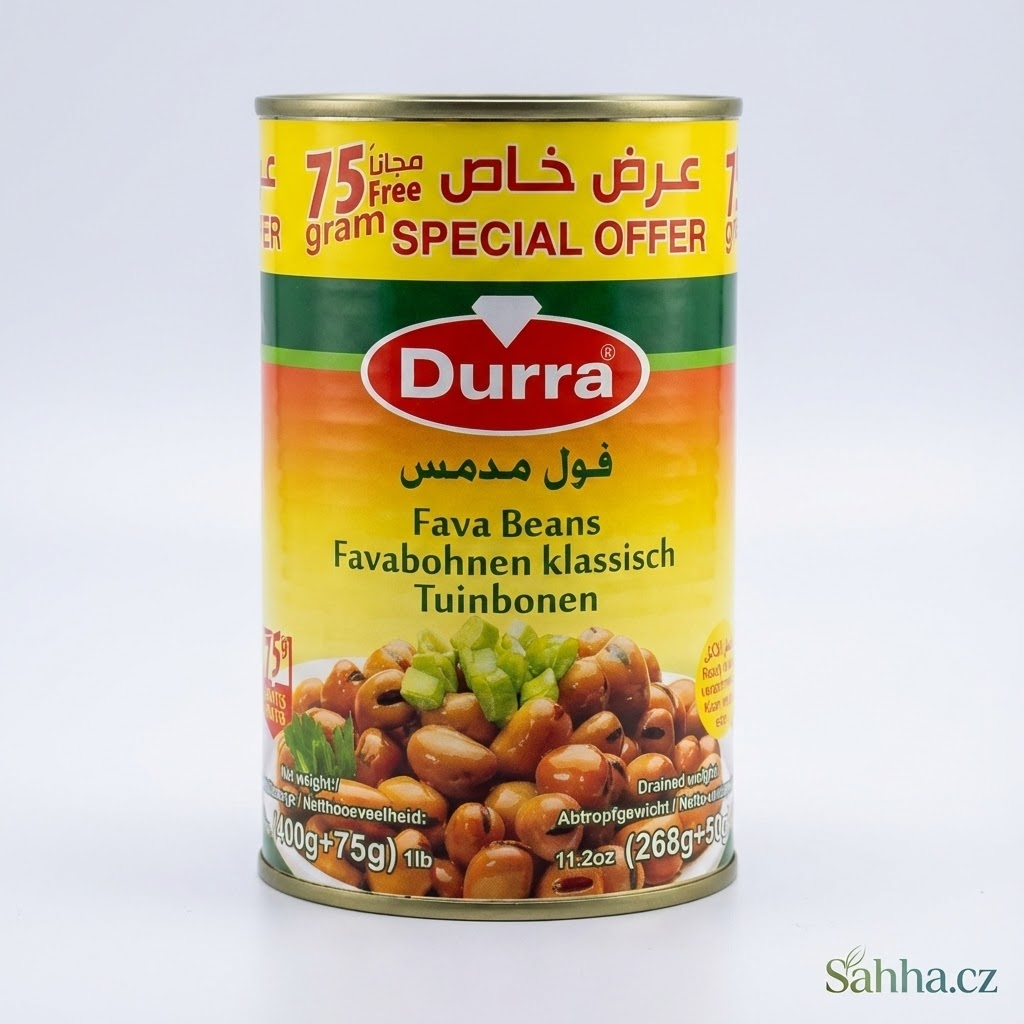 Fava fazole (foul medames) – Al Durra (400 g + 75 g zdarma)