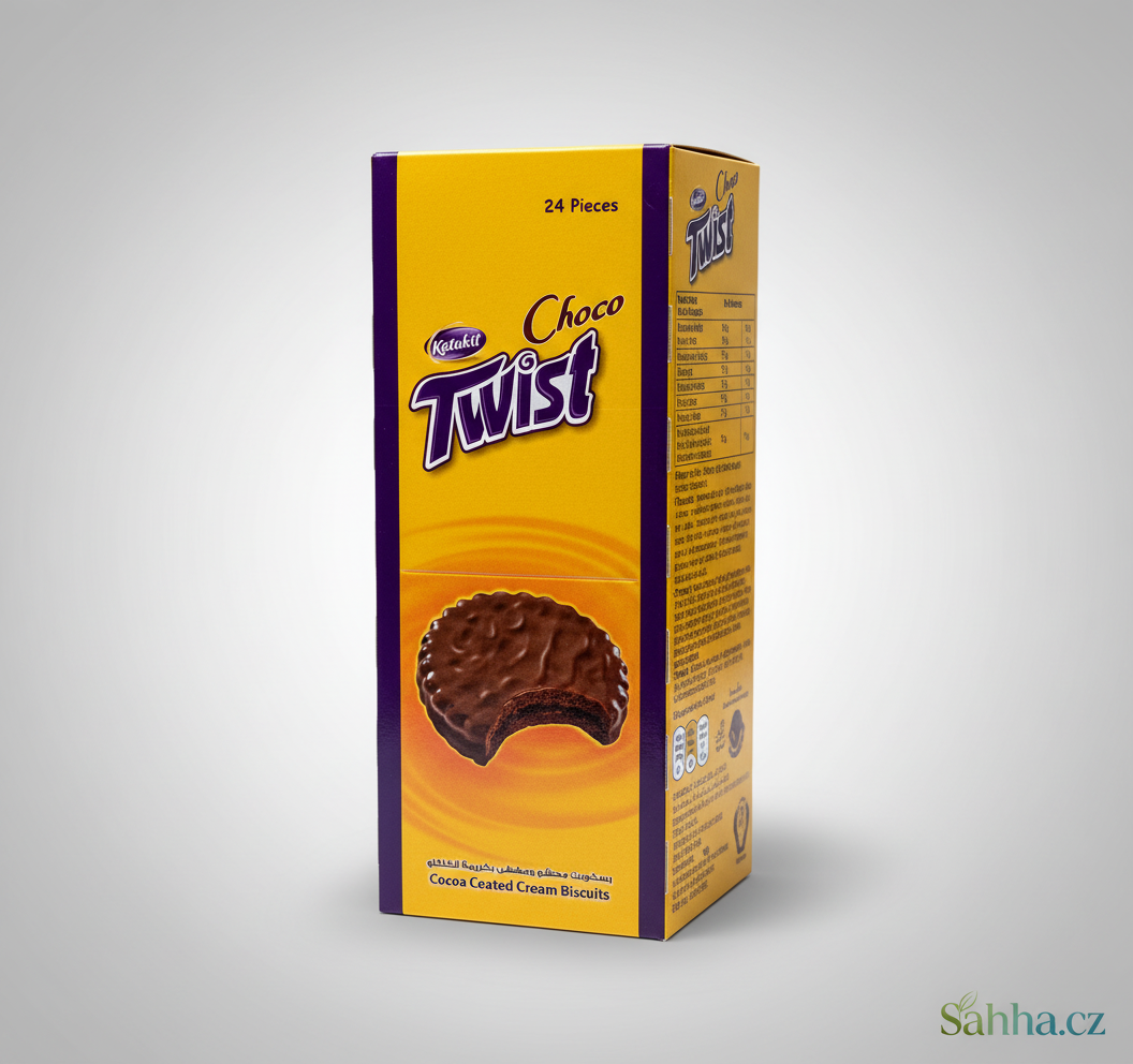 Čokoládové sušenky s krémovou náplní – Choco Twist (24 ks, 500 g)
