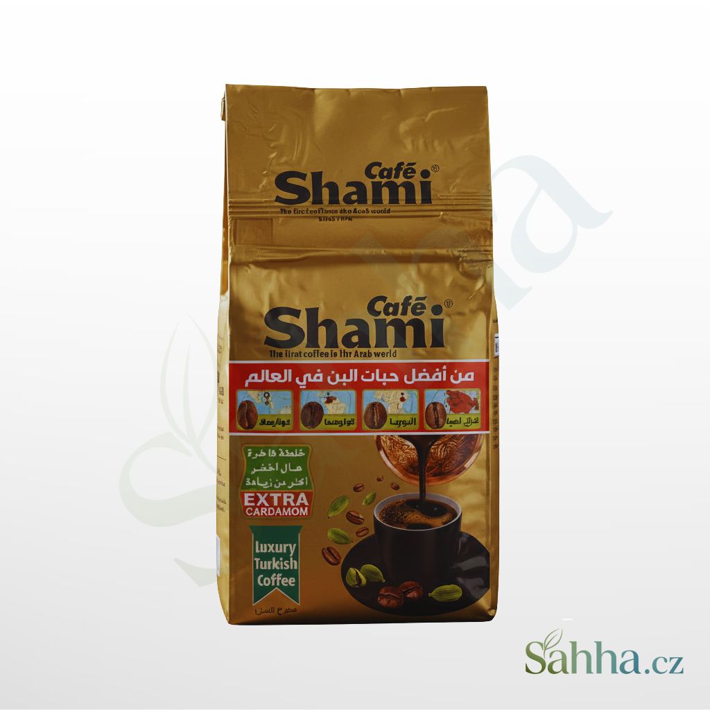 mletá káva – prémiová směs s extra kardamomem 450 g Shami