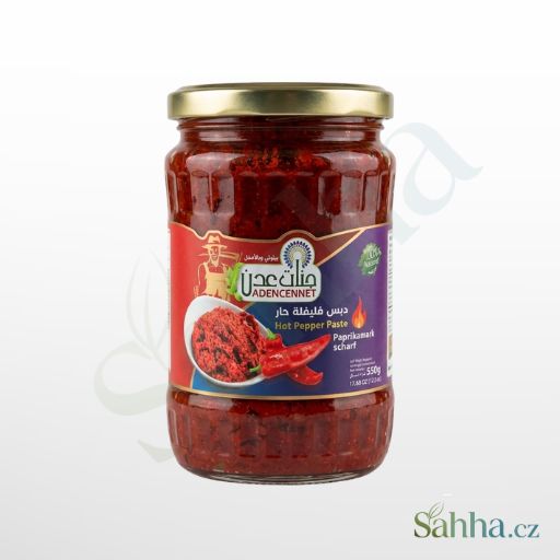 Adencennet palivá paprika pasta 550 g – jemná papriková pasta na omáčky, marinády a vaření | جنات عدم معجون فلفل حلو 550غ – للصلصات والتتبيلات والطبخ